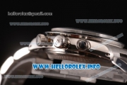 Rolex Daytona Vintage Chrono Miyota OS20 Quartz Steel Case/Bracelet with Silver Dial and Stick Markers