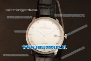 Girard Perregaux 1966 9015 Auto Steel Case with White Dial and Black Leather Strap