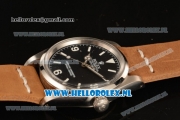 Rolex Explorer Tiffany & Co Steel Case 2813 Auto with Black Dial and Brown Nylon Strap