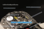 Richard Mille RM35-02 Carbon Fiber With Miyota 9015 Movement 1:1 Clone Grey Rubber