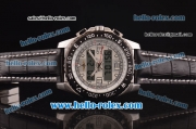 Breitling Airwolf Quartz Movement White Dial with Black Digital Display and PVD Bezel