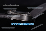 Breitling Avenger BlackBird Swiss ETA 2824 Automatic Titanium Case with Black Dial Black Leather Strap and Stick Markers