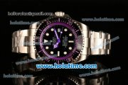 Rolex Sea-Dweller Deepsea Asia 2813 Automatic Steel Case/Strap with Black Dial and Purple Diver Index