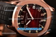 Patek Philippe Aquanaut Miyota 9015 Automatic Rose Gold Case with Coffee Dial and Arabic Numeral Markers (BP)