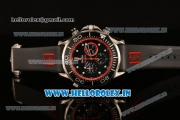 Omega Seamaster Diver 300M ETNZ Limited Edition Chrono Miyota OS20 Quartz Steel Case with Black Dial and Red Inner Bezel