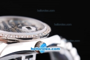 Rolex Datejust New Model Oyster Perpetual Automatic Movement with Diamond Bezel,Diamond Crested Dial and Diamond Marking