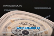 SevenFriday P1-2 Miyota 82S7 Automatic Steel Case with White Dial and White Leather Strap (HBB V6)