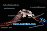 Ulysse Nardin Freak Automatic Steel/Diamond Case with White Dial and Brown Leather Strap (EF)