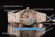 Audemars Piguet Royal Oak Lady Miyota Quartz Steel Case with White Dial and Steel Bracelet (EF)