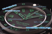 Hublot Big Bang King Swiss Valjoux 7750 Automatic Movement PVD Case with Black Dial and Green Stick Hour Markers