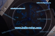 Hublot Big Bang Swiss Valjoux 7750 Automatic Movement PVD Case with Black Dial and Blue Markers