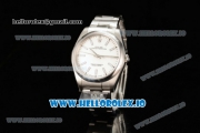 Rolex Oyster Perpetual Air King Clone Rolex 3135 Automatic Steel Case White Dial With Stick Markers Steel Bracelet - 1:1 Original(JF)