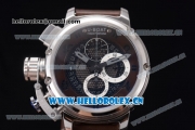 U-Boat Chimera Skeleton Chronograph Miyota OS10 Quartz Steel Case with Skeleton Dial and Brown Leather Strap