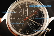 IWC Portuguese Yacht Club Automatic Movement Steel Case with Arabic Numerals and Black Rubber Strap