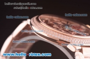 Cartier Ballon Bleu de Cartier Skeleton Automatic Rose Gold Case/Bracelet with Diamond Bezel