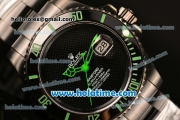 Rolex Submariner Bamford Asia 2813 Automatic Full PVD with Black Micro Checkered Dial - Green Spirit