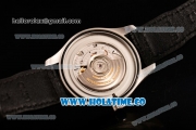 IWC Pilot's Watch Mark XVII Swiss ETA 2892 Automatic Steel Case with Blue Dial and Black Leather Strap - White Arabic Numeral Markers
