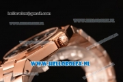 Vacheron Constantin Overseas 9015 Auto Rose Gold Case with Black Dial and Rose Gold Bracelet - 1:1 Origianl (LF)