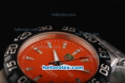 Tag Heuer Formula 1 200 Meters Automatic Movement Full Steel with Orange Dial and Black Bezel