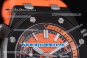 Audemars Piguet Royal Oak Offshore Diver Chronograph Clone AP Calibre 3126 Automatic PVD Case Orange Dial Orange Rubber Strap and Stick Markers (EF)