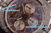 Breitling Chronomat B01 GMT Swiss Valjoux 7750 Automatic Steel Case/Strap with Brown Dial