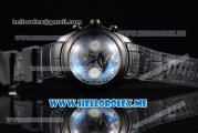 Corum Bubble Tourbillon Asia ST25 Automatic PVD Case with Black Dial and Black Leather Strap