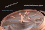 Omega Seamaster Asia 2813 Automatic Full Rose Gold Case with Brown Dial-ETA Coating