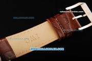 IWC Schaffhausen Mark XV Automatic Movement Steel Case with White Dial and Brown Leather Strap