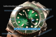 Rolex Submariner 904L Steel Model ETA2836 Auto 1:1 Clone Green Ceramic Bezel 116610LV