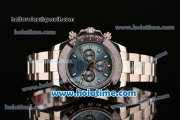 Rolex Daytona II Asia 3836 Automatic Full Steel with Blue Dial and Stick Markers