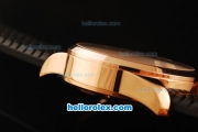 Chopard Mille Miglia Gran Turismo XL Swiss Valjoux 7750 Automatic Movement Rose Gold Case with Black Rubber Strap-1:1 Original