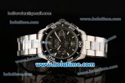 Tag Heuer Aquaracer 500M Chrono Calibre 16 Swiss Valjoux 7750-SHG Automatic Stainless Steel Case with Black Dial and White Stick Markers (Z)