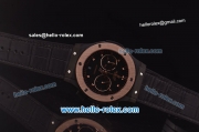 Hublot Classic Fusion Chrono Miyota Quartz PVD Case with Rose Gold Bezel and Black Dial