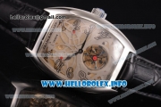 Franck Muller Skeleton Giga Tourbillon Asia Automatic Steel Case with Skeleton Dial and Arabic Numeral Markers