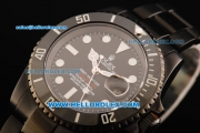 Rolex Submariner Pro-Hunter Swiss ETA 2836 Automatic Movement PVD Case and Strap with Black Dial and White Markers