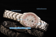 Tag Heuer Link 200 Meters Swiss Quartz Movement Steel Case with White Dial and Diamond Markers/Bezel-Lady Model