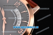 Jaeger-LECoultre Master Swiss ETA 2824 Automatic Rose Gold Case with Black Dial and Stick Markers