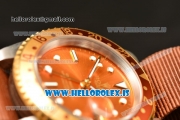 Rolex GMT-Master II Vintage 2813 Auto With Nylon Strap Brown Dial And Brown Bezel Two Tone