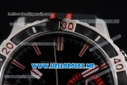 Ulysse Nardin Maxi Marine Diver Miyota OS20 Quartz Steel Case with Black Dial and Stick Markers Black Rubber Strap