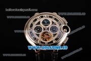 Cartier Ballon Bleu De Tourbillon Moonphase Asia Automatic Steel Case with Black Dial and Roman Numeral Markers