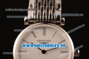 Longines La Grande Classique SWISS QUARTZ Steel Case with White Dial and Steel Bracelet