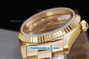 Rolex Datejust Automatic Movement Full Gold with Gold Dial and Diamonds Marking