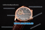 IWC Portuguese Tourbillon Hand-Wound Metropolitan Boutique Edition Swiss Tourbillon Manual Winding Rose Gold Case with Black Dial and Arabic Numeral Markers (FT)