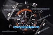 Audemars Piguet Royal Oak Offshore Diver Chronograph Clone AP Calibre 3126 Automatic PVD Case Black Rubber Strap Black Dial and Stick Markers (EF)