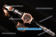 Rolex Day-Date Asia Automatic Rose Gold Case with Diamonds Markers Black MOP Dial - Diamonds Bezel (BP)