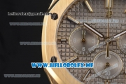 Audemars Piguet Royal Oak Miyota Quartz Yellow Gold Case/Bracelet with Grey Dial and Stick Markers