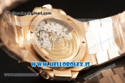 Patek Philippe NAUTILUS All Diamond Rose Gold Case With Clone Original Movement 1:1 Clone