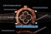 Corum Heritage Romvlvs Asia Automatic Rose Gold Case with Black Dial and Roman Numeral Markers