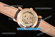 Vacheron Constantin Malte Asia Automatic Rose Gold Case with Black Skeleton Dial and Roman Numeral Markers