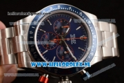 Rolex Daytona Cool Hand Brooklyn Chronograph 4130 Automatic Steel Case with Blue Dial Stick Markers and Steel Bracelet (BP)